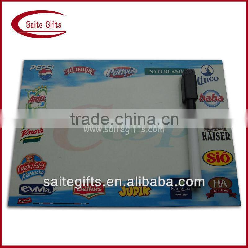 Promotional offset printed flexible magnetic dry erase board