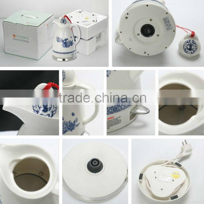 113th Canton Fair phase 2: Booth no.: 11.1L05,06 big design 1.7L ceramic electric tea kettle--