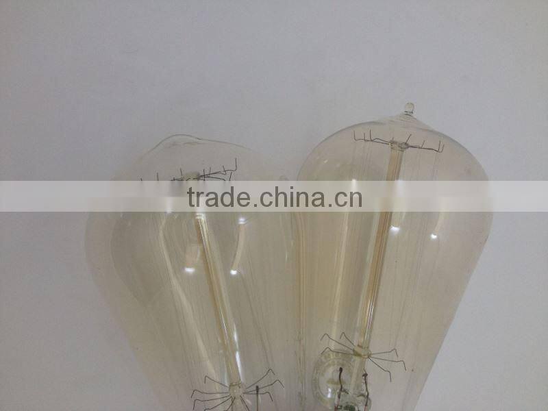 ST58 e27 vintage edison light bulb 100w Bulb Squirrel Cage Edison Light