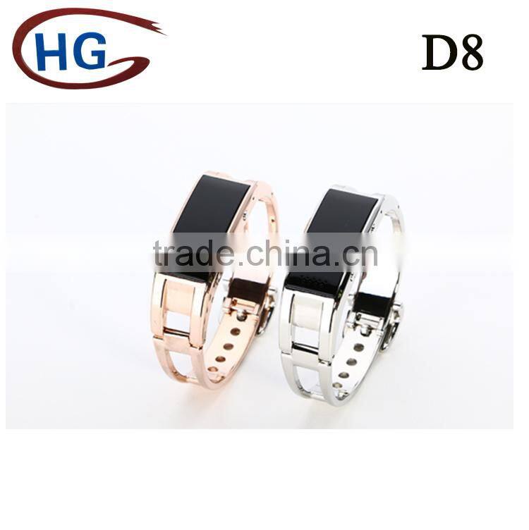 selling cheap products in alibaba D8 smart bracelet/drinking alarm/fitness tracker,sleep monitoring/cicret smart bracelet 2015