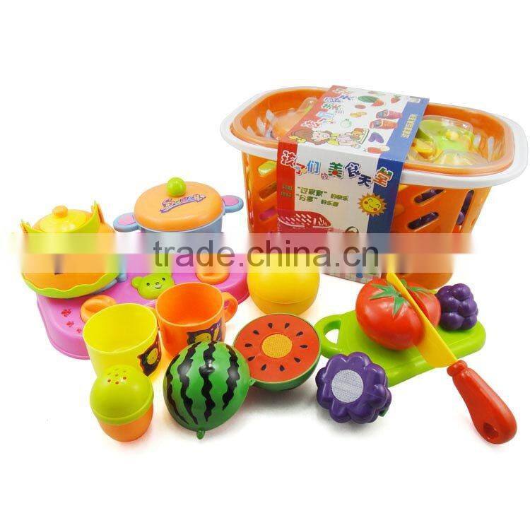veg-7612282 toys vegetable Children emulational pretend toys fruit and vegetable set (basket version)