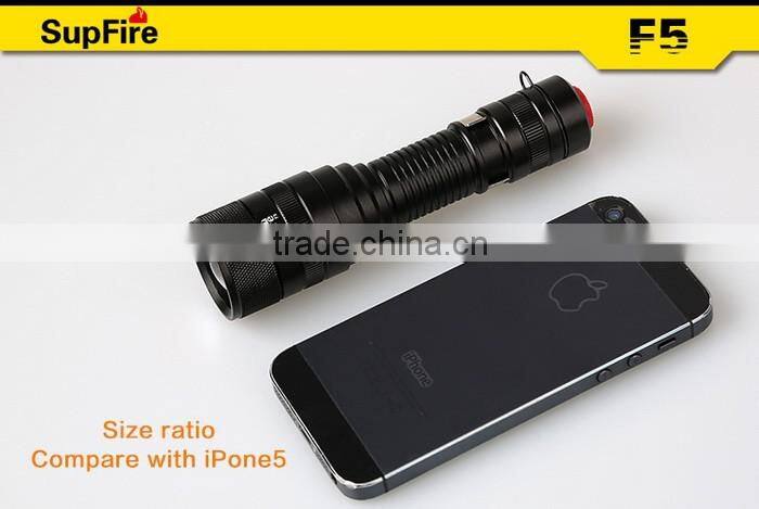 Hot seller SupFire F5 mini portable LED flashlight torch with clip