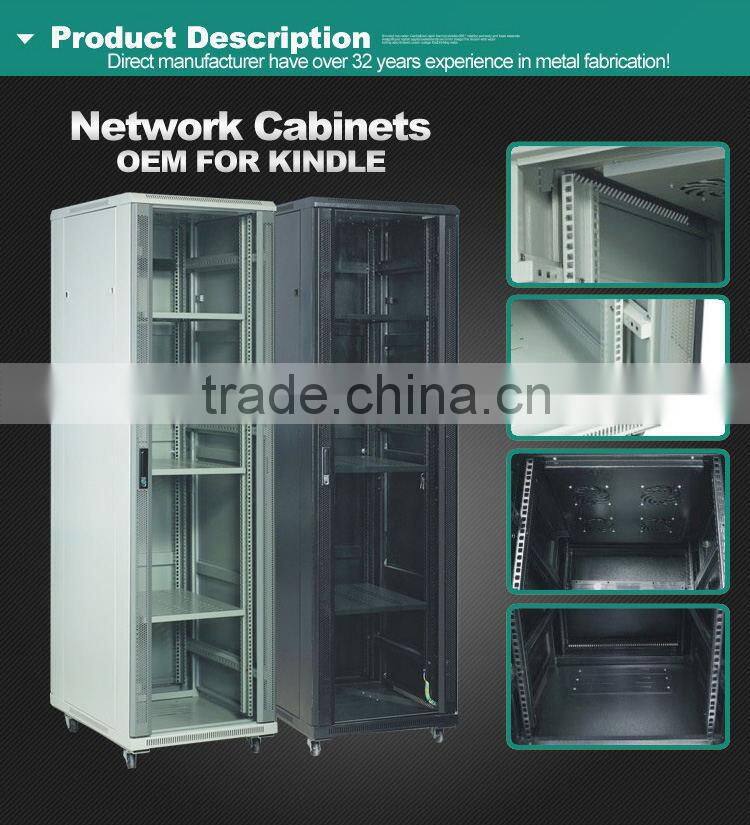 19'' Floor Standing Network Rack Server Cabinet with Lockable Front Door
