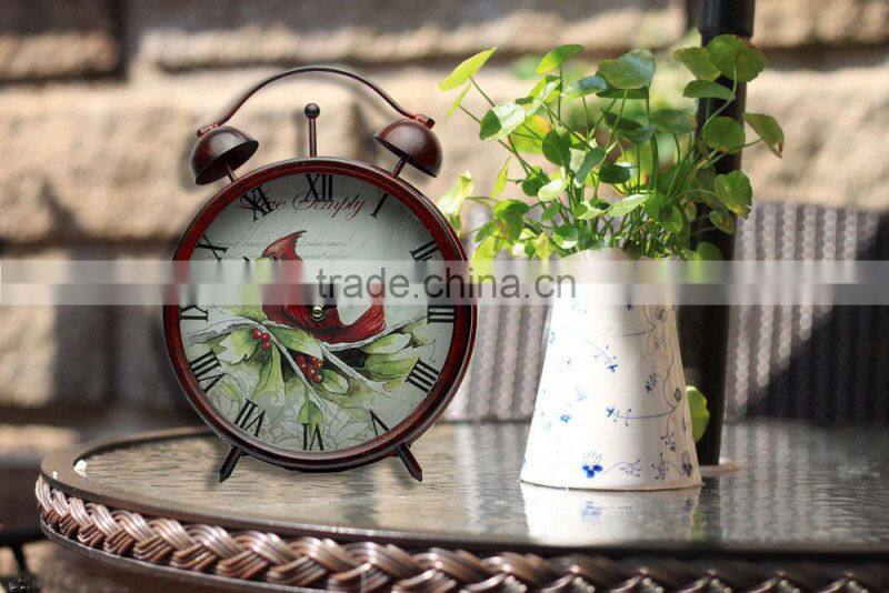 Decorative vintage desktop antique clock