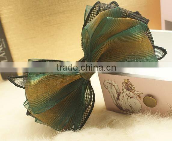elegant fabric hair bow plastic banana clip styles australia hair clip
