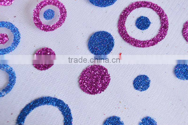 Tulle Metallic Fabric Heart Design for Dress