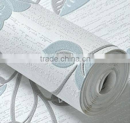 breathable flower design non woven home wallpaper deco