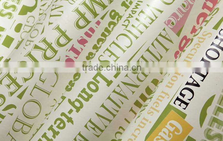 english letter american design decorative wallpaper for bar