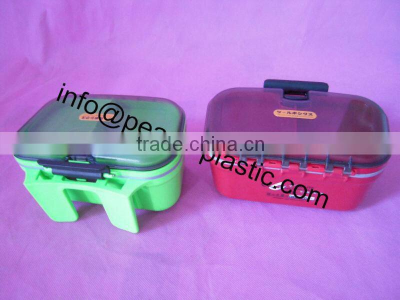 2014 Hot sale manufacturer sale clear plastic two layers fishing tackle box