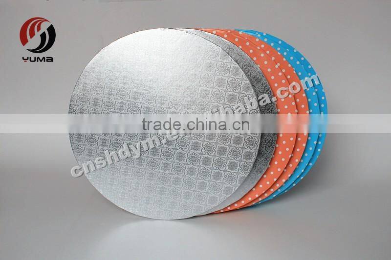 disposable round paper cardboard wholesale cake drums