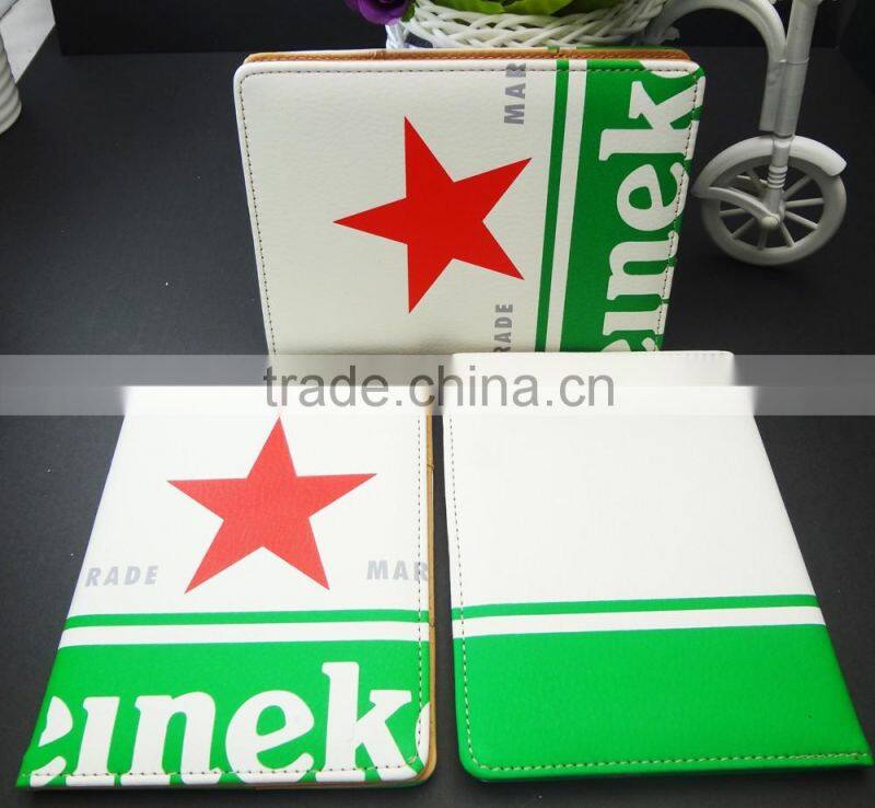 3 colors logo printed famous branded leather passport cover