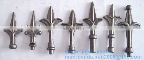 manufacturer hot sale wrought iron spearhead