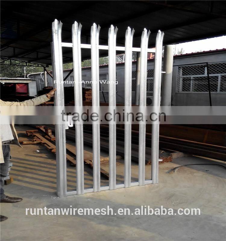 UK BS1722 Standard D-type palisade fence