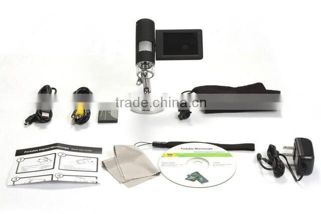 Portable handheld digital microscope with 3 inches LCD screen