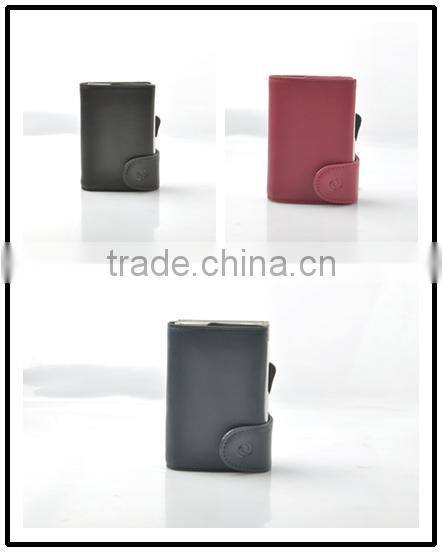 Leather mens wallets PU credit card holder