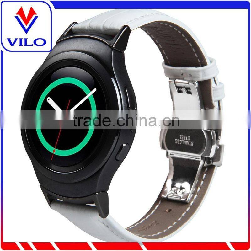Genuine Leather Watch Band Wrist Strap Replacement Band For Samsung Galaxy Gear S2 SM-R720
