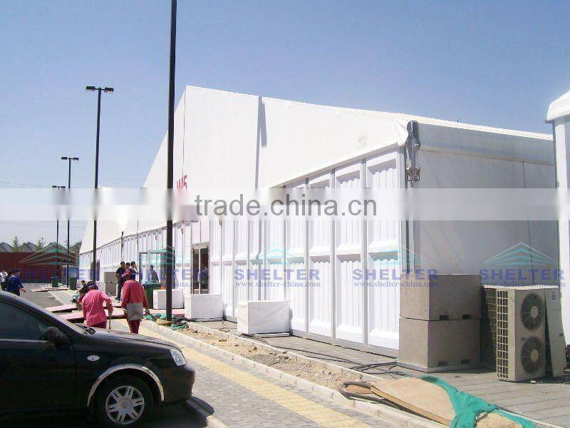 outdoor arch 25m x 60m marquee event hard ABS solid wall tent with glass door
