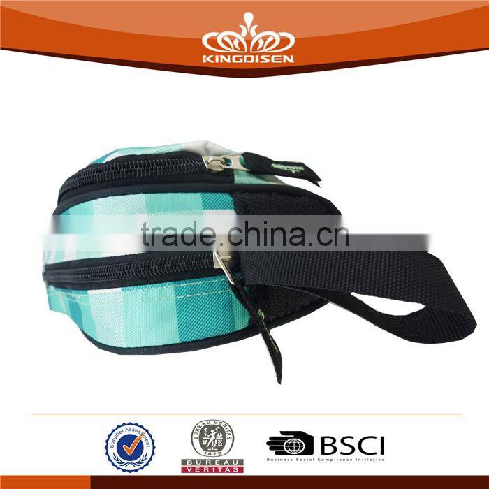 fashion double zipper pencil bag for kids