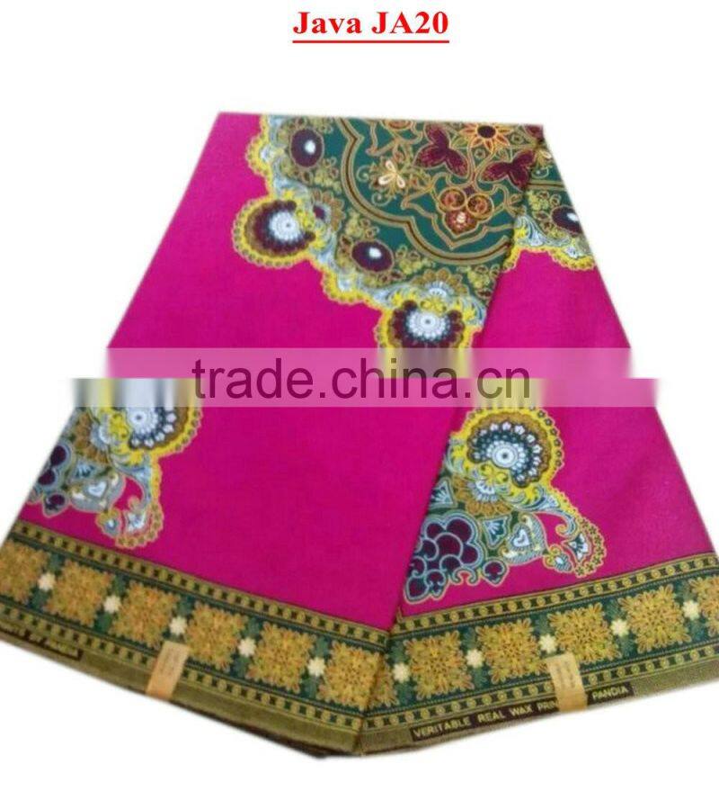 Royal blue african wax sunflower pattern soft material good quality african wax