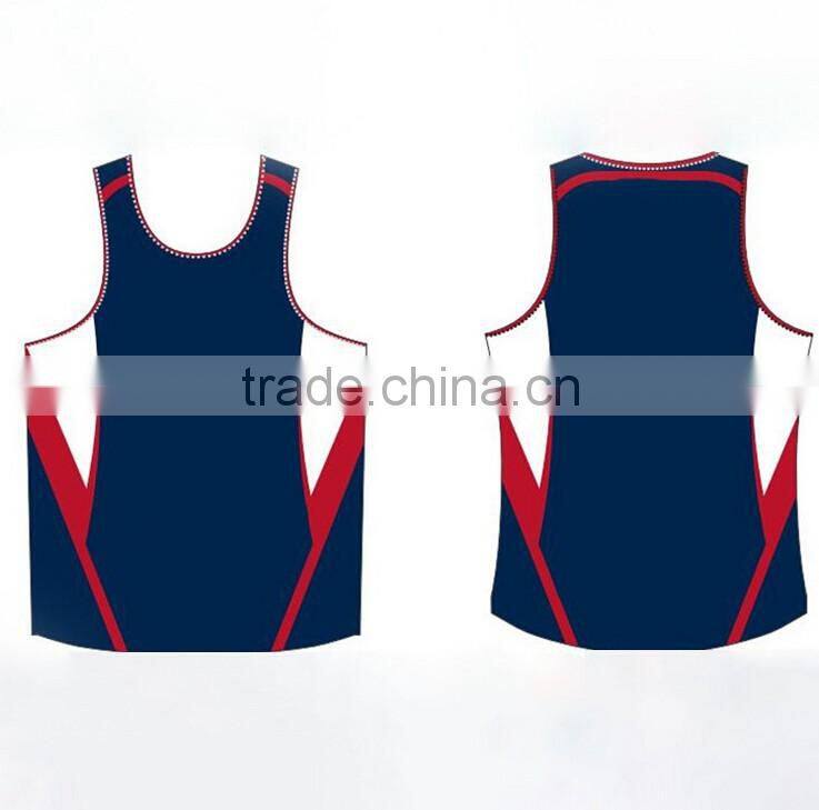 newest style traning sport mesh fabric training singlet