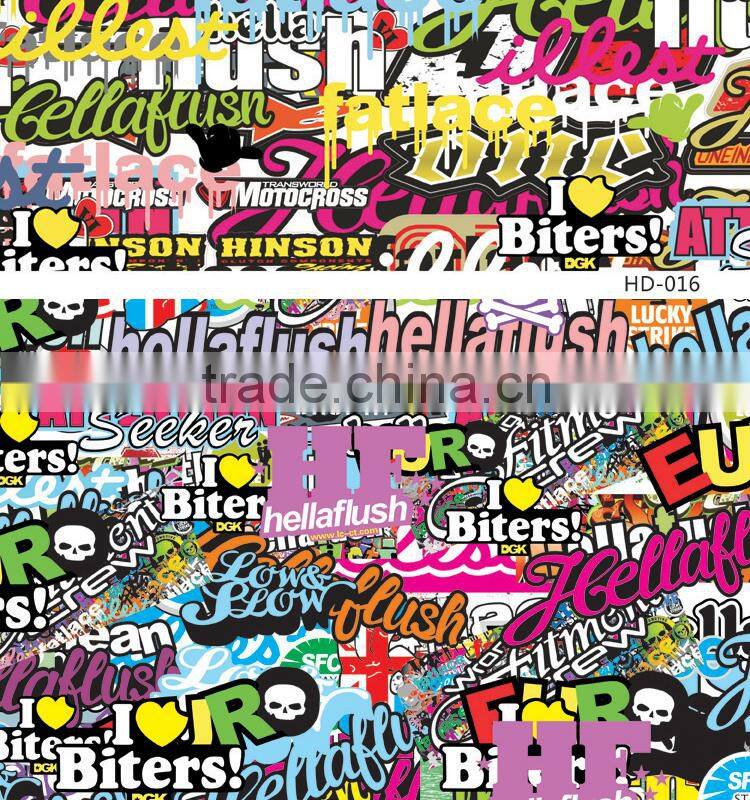 HD-011 CARLIKE Durable Bomb Stickers Decorative Vinyl Film