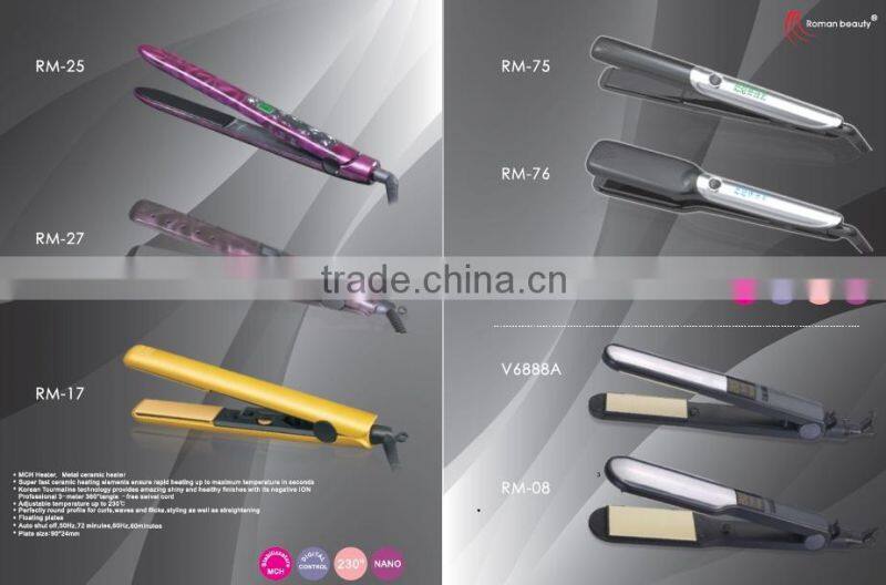 2.5" Wide Hair Straitener with Digital Temperature