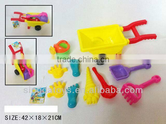 Summer beach set baby toy ( van, fork, shovel...)