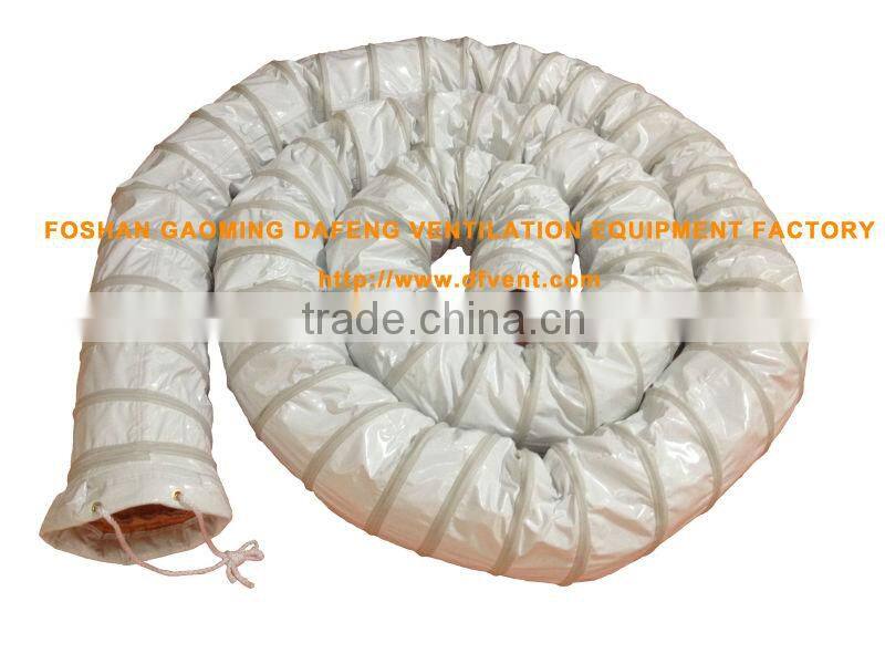 flexible insulated air round duct for ventilation heaters