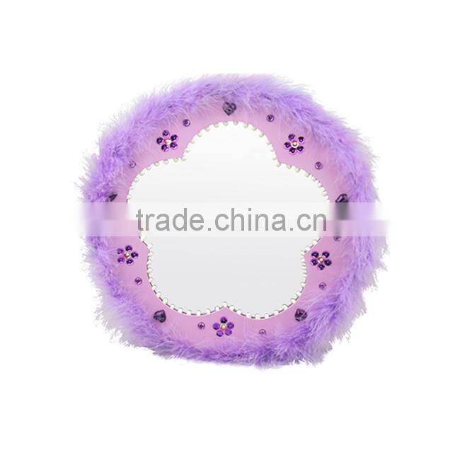 Round wood framed mirrors