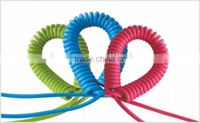 3.5mm plug to 3.5mm plug Retractable audio cable M/M / 3.5mm spring wire cable
