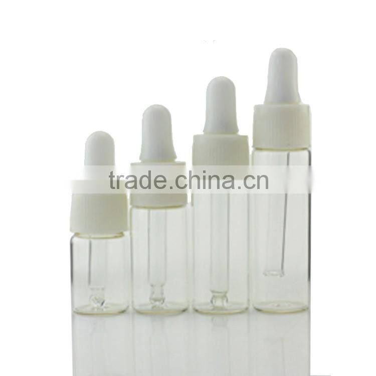 High transparent heat resistant borosilicate glass dropper bottles for cosmetic