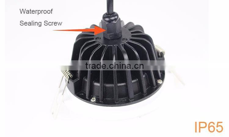 LED recessed ceiling cob downlight crystal 18W square and round Ip65 led light downlight