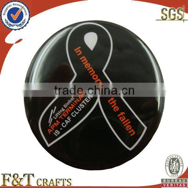 offset printing metal cheap lapel pin with custom logo
