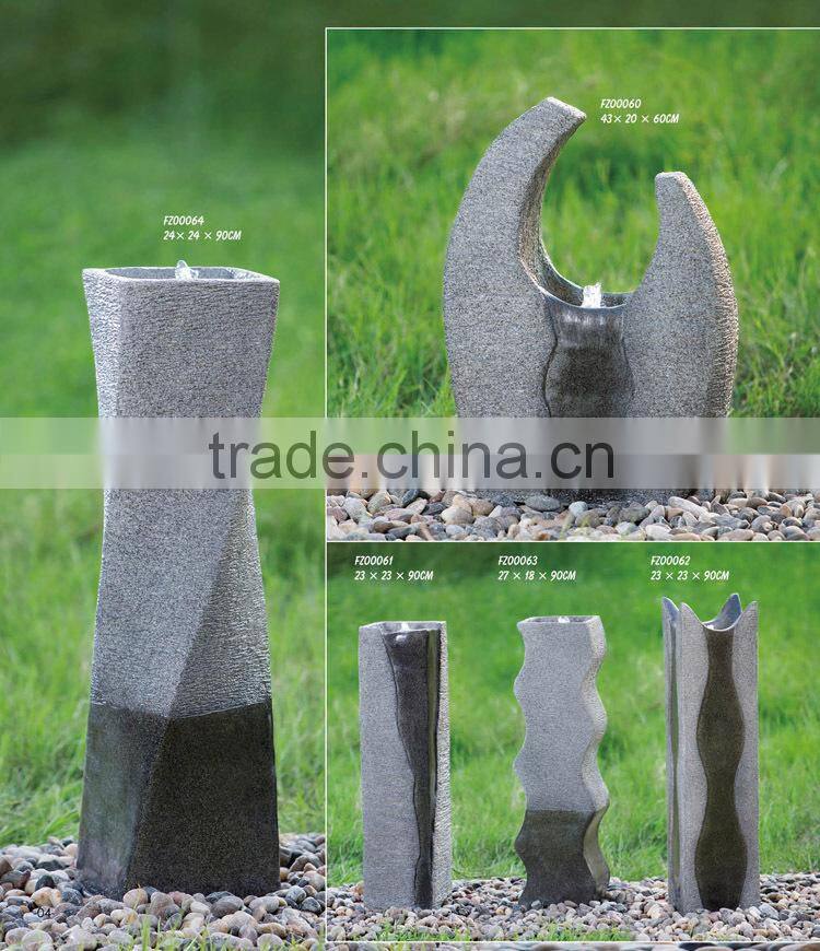 Polyresin handmade indoor floor fountain for sale