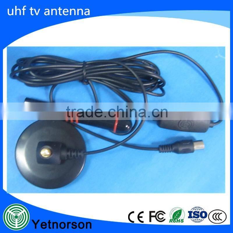 35dBi high gain uhf tv antenna magnetic base active uhf tv antenna for tv box