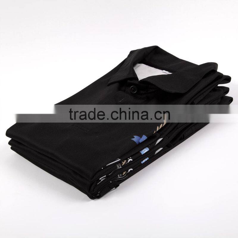 100%polyester dry fit custom design sublimated short sleeve golf polo shirts