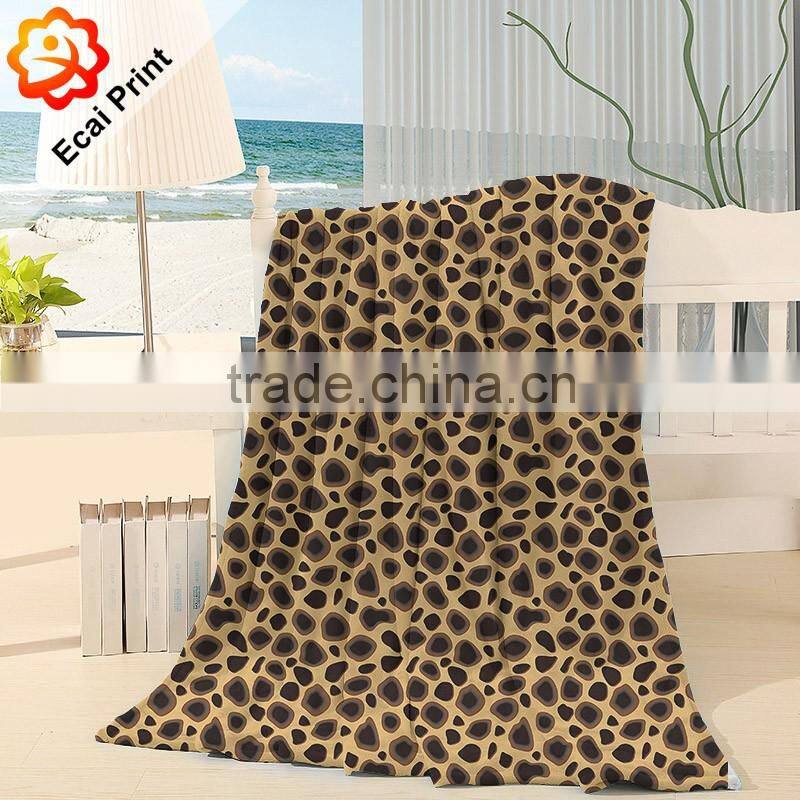 wholesale personalized comfortable heat transfer sublimated polar fleece blanket