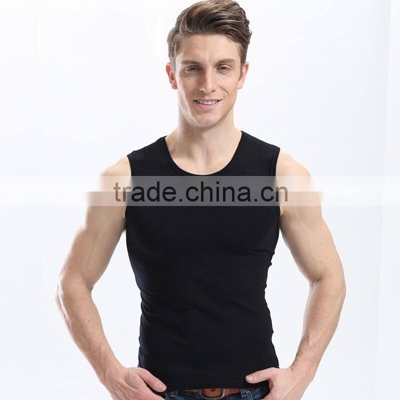 round neck style men cotton casual vest waistcoat new design sexy tight vest for men