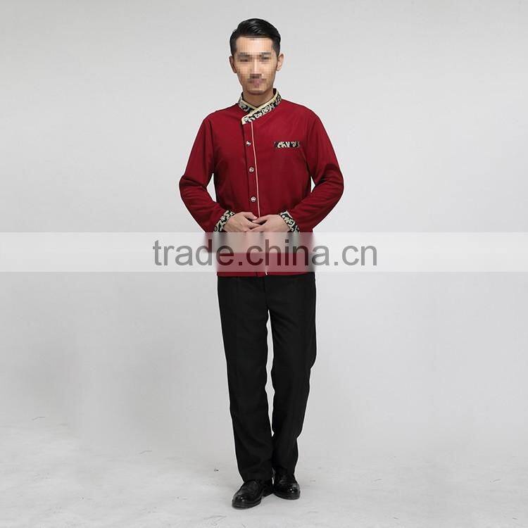 China factory of restaurant hotel uniforms new design custom made hotel restaurant uniform high quality and cheap price
