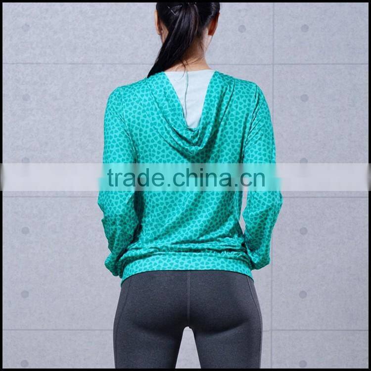 Women Thin Slim Fit Zipper Pullover Light Weight Fitness Active Athletic Workout Running Hoodie Wholesale