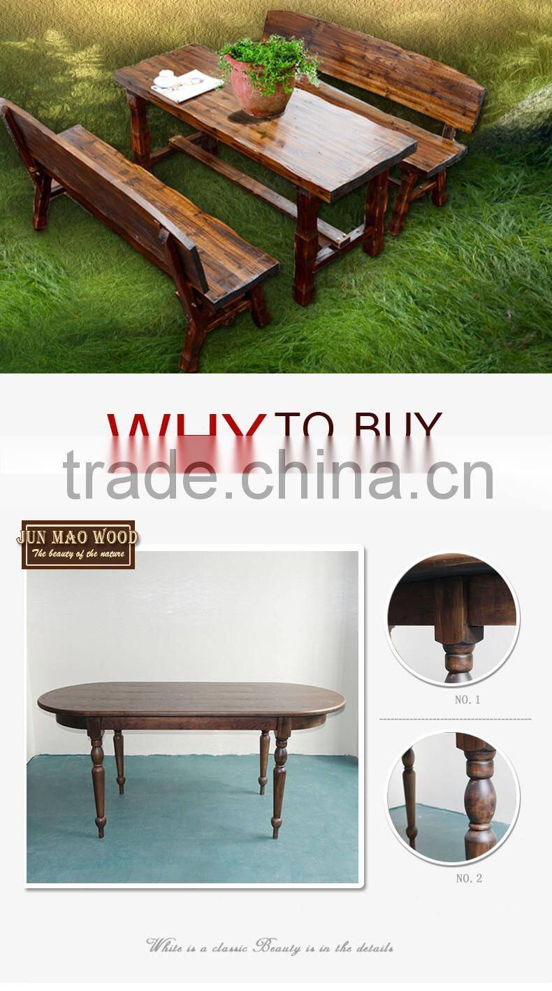2016 Happy Classic Wild Type Brown Oval Wooden Dining Table Room Furniture