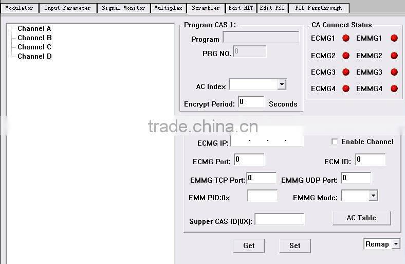 8 DVB-S2 to DVB-T Transmodulator