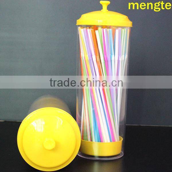 striped colorful flexible disposbale plastic PP drinking straws