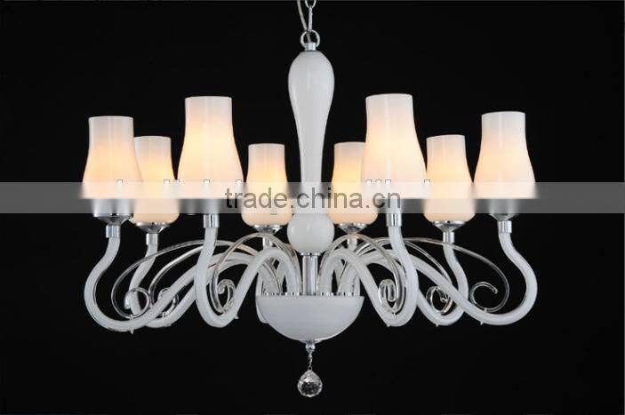 2015 New Modern Design White Crystal Chandelier