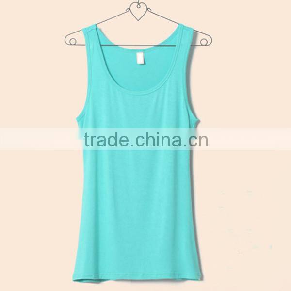 Wholesale cloth, bodybuilding tank tops for girls , custom fit 100 cotton tank top for women (lyt0300088)