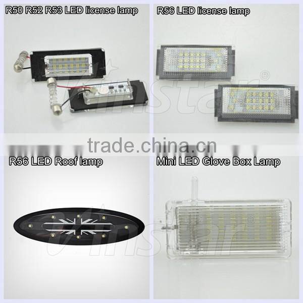 Mini LED Rally Light Mini R50 third brake light Mini R55 LED Fog light Mini LED Headlight F55 F56 with CE & E-mark