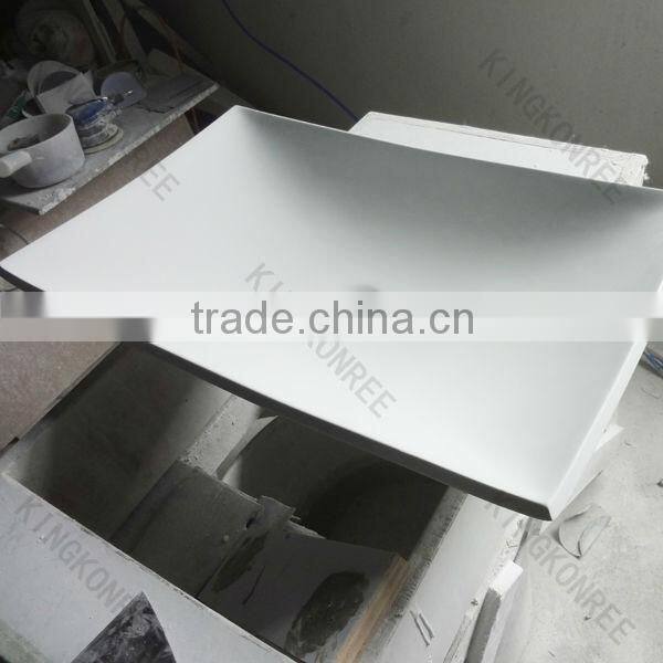 oval solid surface undermount bathroom vanity bar sink