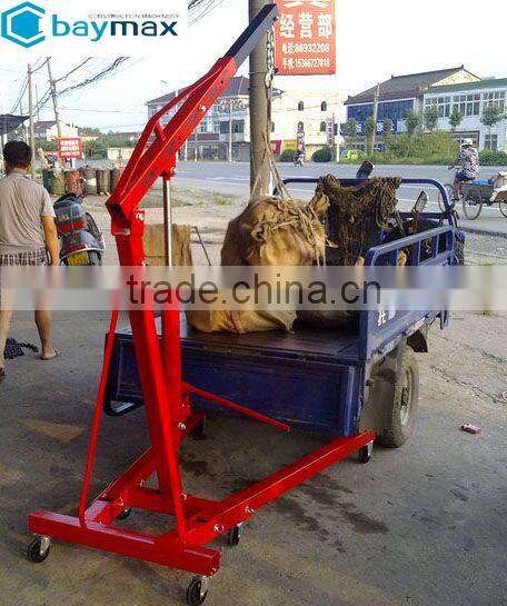 Portable 2t Folding Hydraulic Cherry Picker Shop Crane