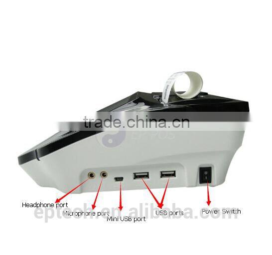 wireless 7' android rfid pos with barcode reader/finger printer/card reader/bluetooth pos terminal