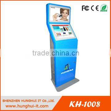19'' Free Standing Kiosk / Dual Screen Coin Operated Free Standing Kiosk